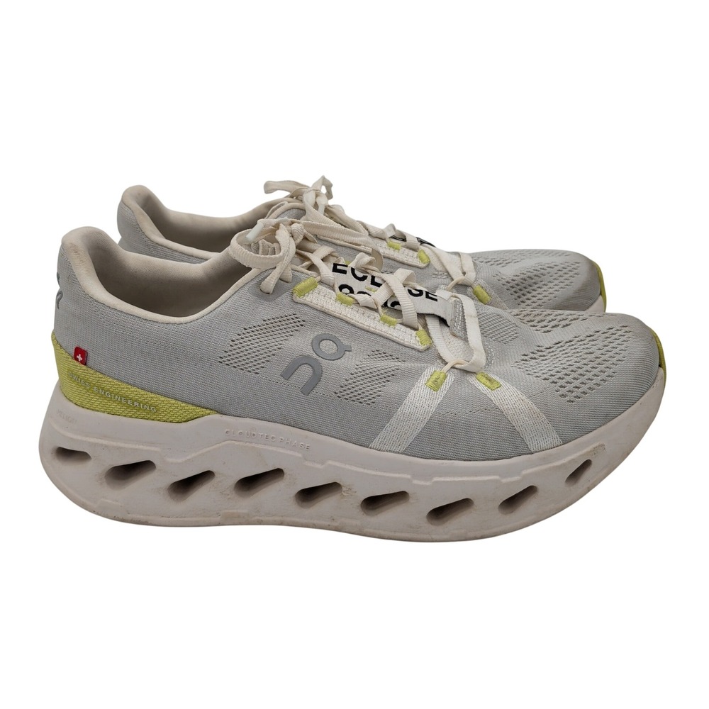 On Running Cloudtilt Mens 9.5 Grey Lime Green Running Shoes 3MD30090248